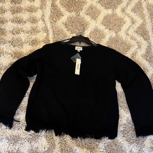 NWT Strazzi fringe sweater